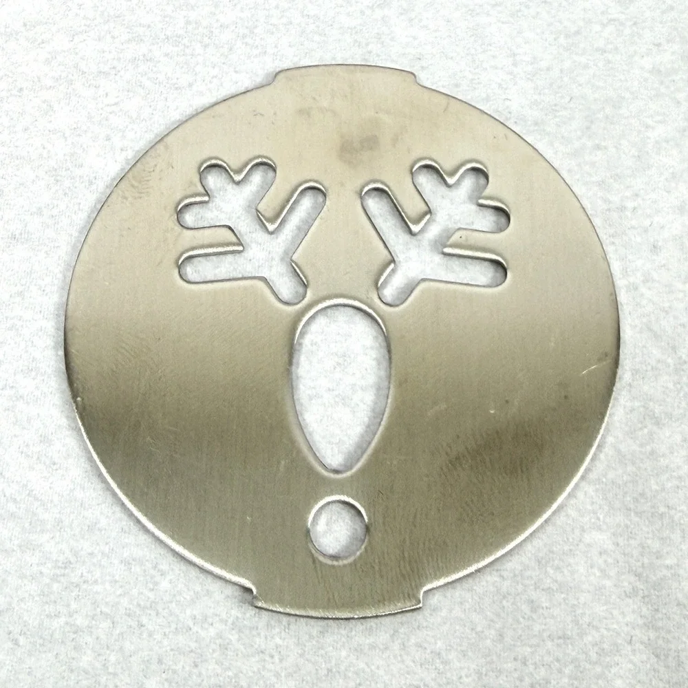 Wilton Christmas Cookie Press Discs 6pc Stainless‎ Plates Holiday NO DISPENSER